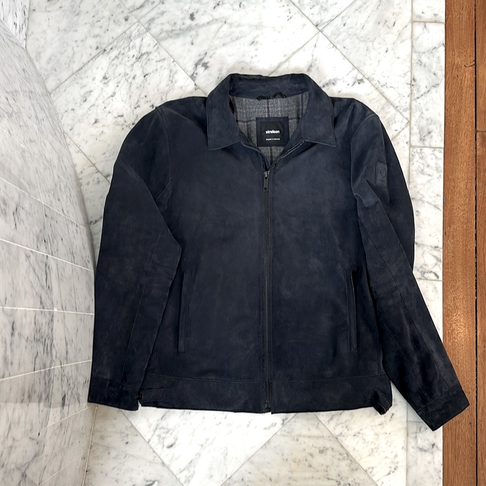 Strellson Men’s Navy Blue Suede Jacket